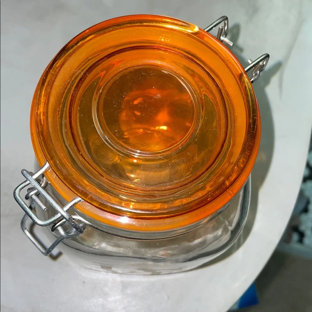 Blue Harbor 30 oz glass storage jar for dog treats